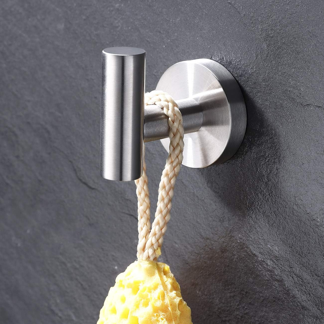 Toilet Paper Holder Towel Ring Towel Hook Bathroom Hardware Set 3 Pieces, Wall Mounted SUS 304 Stainless Steel Brushed Finish, LA202DG-33