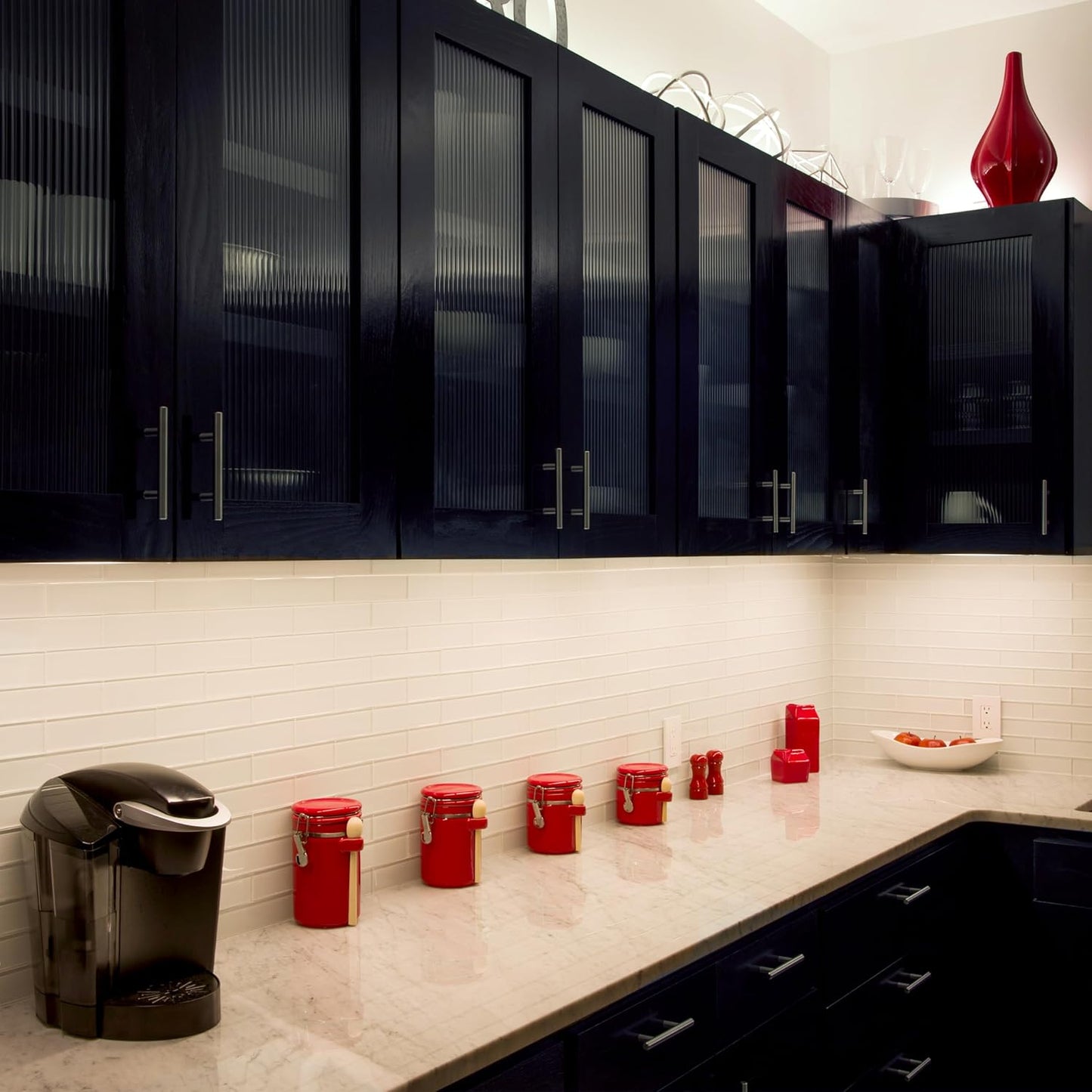 36 Inch Plug-In Linkable under Cabinet Lights, High/Low/Off, Warm White Light (2700K), LED under Cabinet Lighting, under Counter Lights for Kitchen, 44108