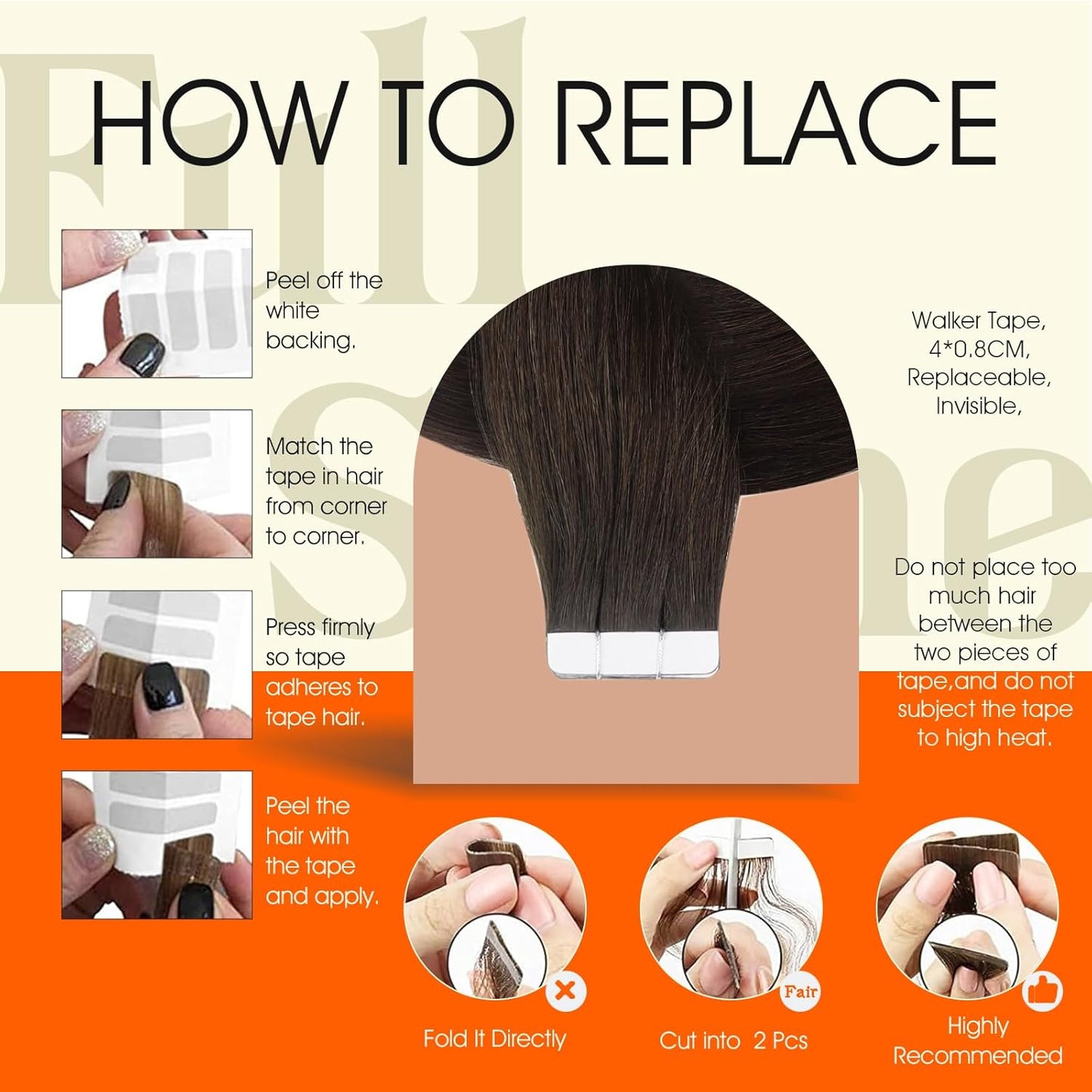 Tape in Hair Extensions Human Hair Darkest Brown 24 Inch Seamless Tape in Extensions Brazilian Remy Hair Skin Weft Hair 20 Pieces 50 Grams Color 2 Glue Human Hair Extensions for Wedding