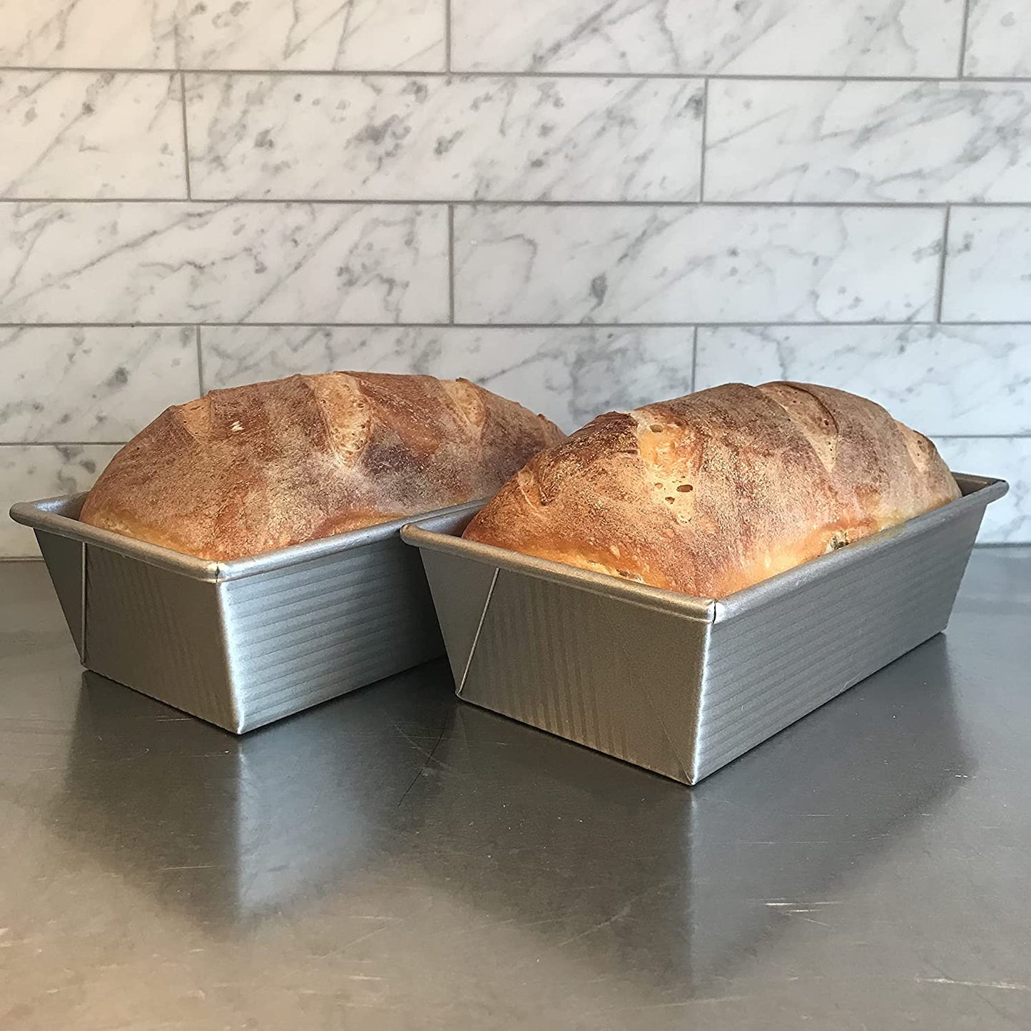 1145LF Bakeware Aluminized Steel 1.25 Lb Loaf Pan, Medium, Silver