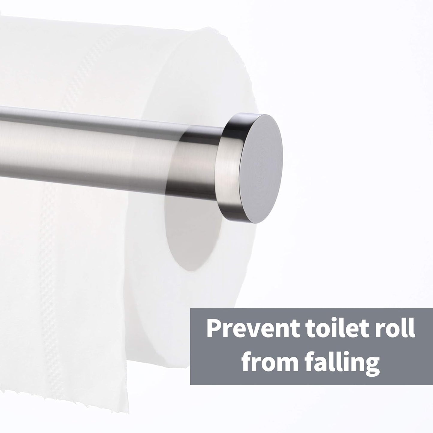 Toilet Paper Holder Towel Ring Towel Hook Bathroom Hardware Set 3 Pieces, Wall Mounted SUS 304 Stainless Steel Brushed Finish, LA202DG-33