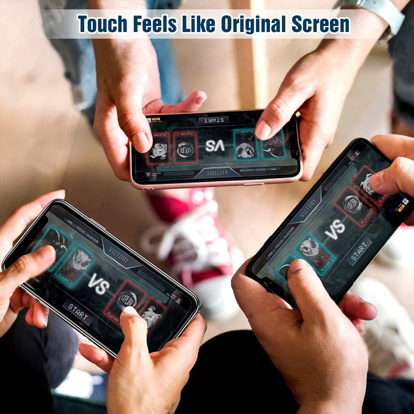 For Iphone 8 plus Screen Replacement Kit White 5.5" LCD Display for Iphone 8 plus Replacement Touch Screen Digitizer Full Assembly + Front Camera + Earpiece + Repair Tools + Screen Protector (White)