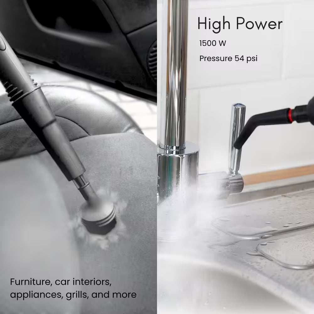 Steam Dynamo 51 Oz. Portable Steam Cleaner with Attachments, 1500W, Corded