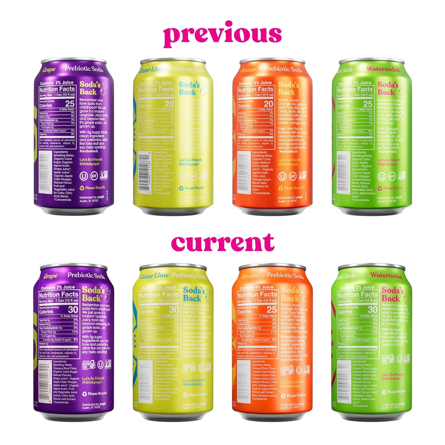 Sparkling Prebiotic Soda Beverage with Apple Cider Vinegar, Seltzer Water and Fruit Juice, Beach Party Variety Pack, 12 Fl Oz, Pack of 12, Packaging May Vary