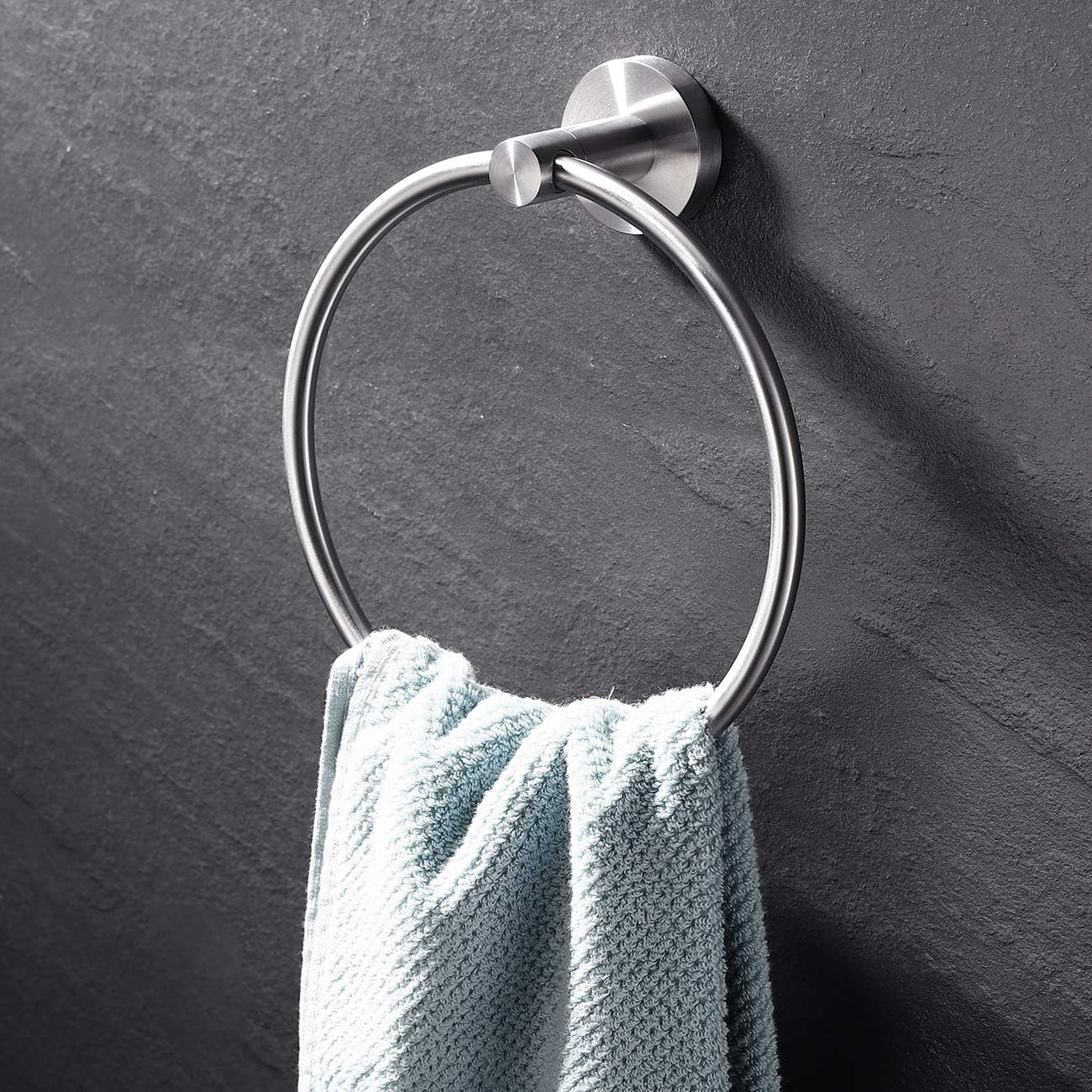 Toilet Paper Holder Towel Ring Towel Hook Bathroom Hardware Set 3 Pieces, Wall Mounted SUS 304 Stainless Steel Brushed Finish, LA202DG-33