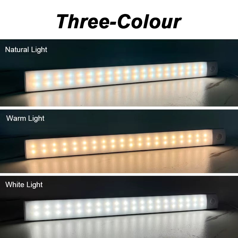 Night Light Led Light under Cabinet Light Motion Sensor Closet Light Cabinet USB Rechargeable Kitchen Lighting Lamp