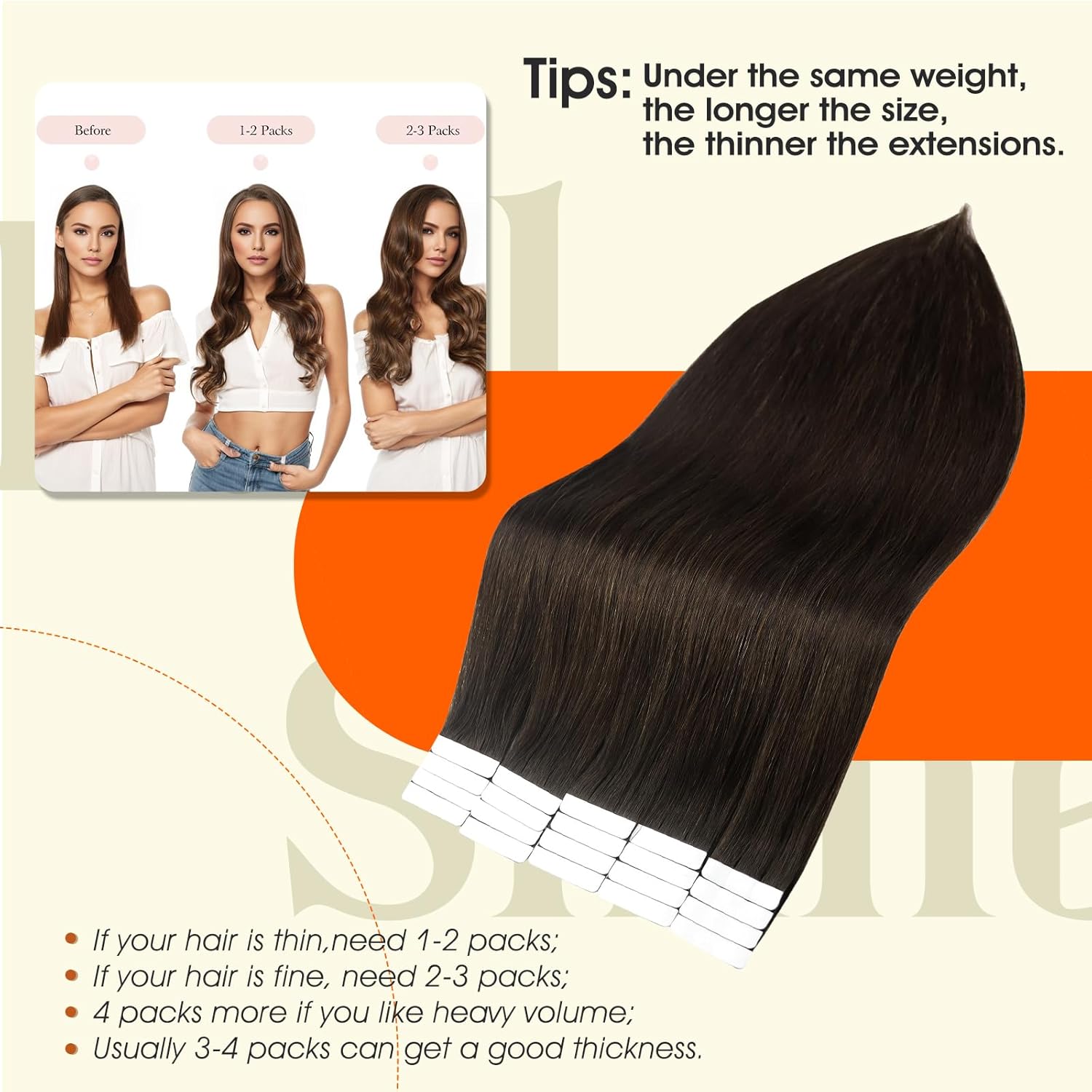 Tape in Hair Extensions Human Hair Darkest Brown 24 Inch Seamless Tape in Extensions Brazilian Remy Hair Skin Weft Hair 20 Pieces 50 Grams Color 2 Glue Human Hair Extensions for Wedding