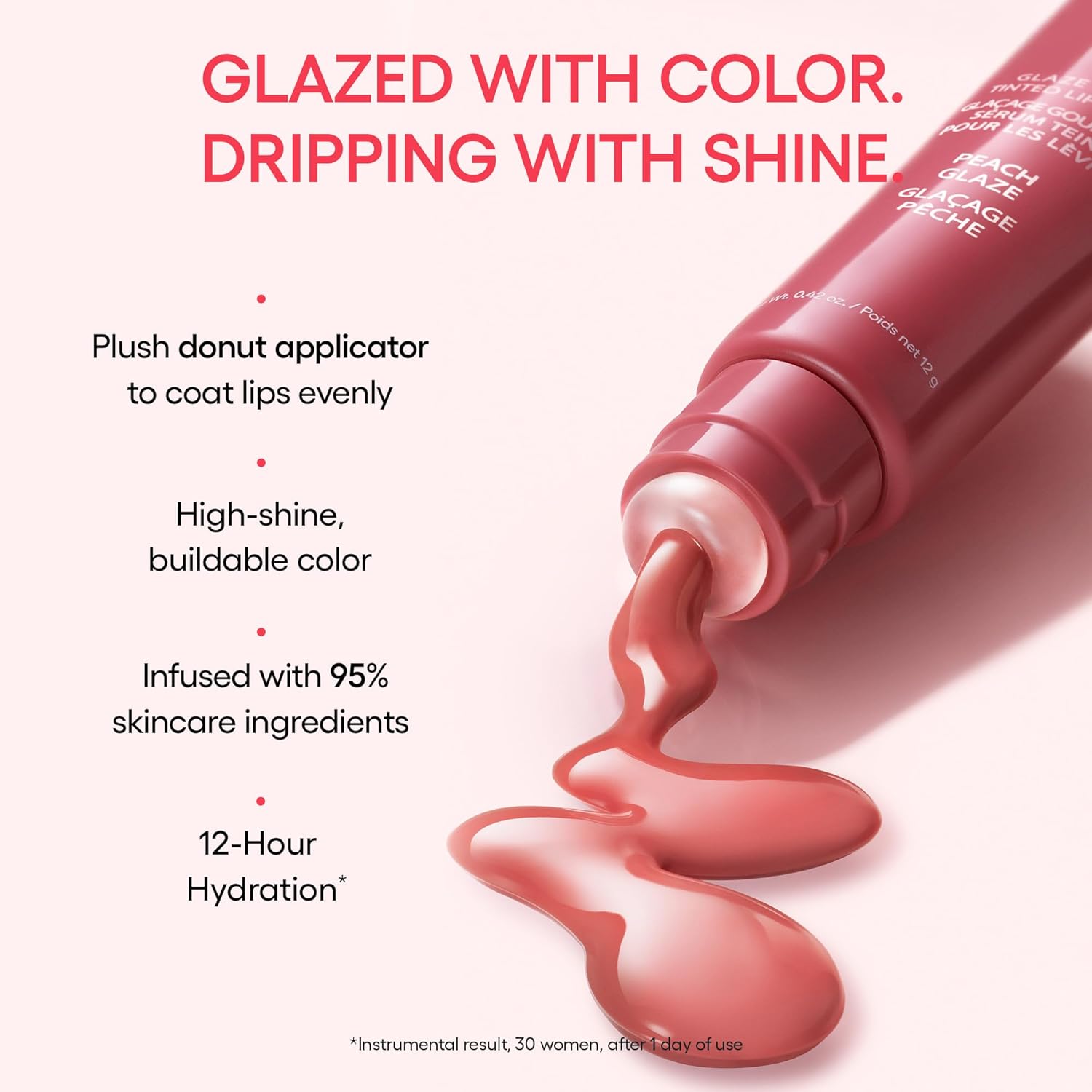 Glaze Craze Tinted Lip Serum: Plumping, Nourishing Hydration with Polypeptide