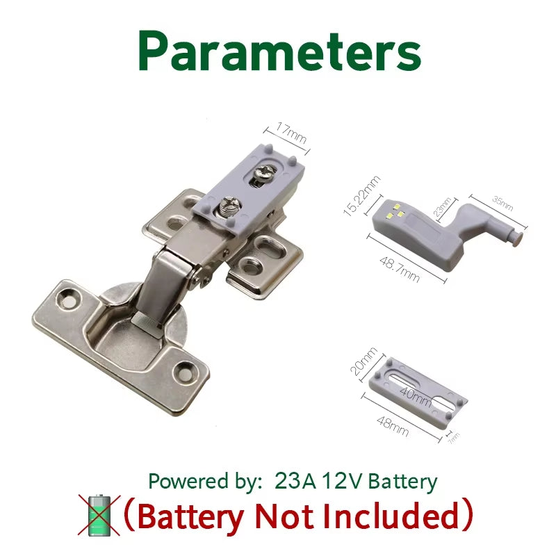 Goodland LED under Cabinet Light Universal Wardrobe Light Sensor Led Armario Inner Hinge Lamp for Cupboard Closet Kitchen