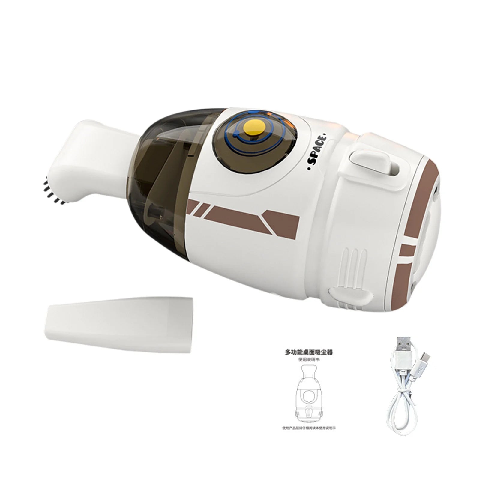 Vacuum Cleaner Desktop Vacuum Cleaner Electric USB Charging Night Light Handheld Desktop Cleaner Rubber Mini Keyboard Rechargeable Workshop Vacuum Cleaner