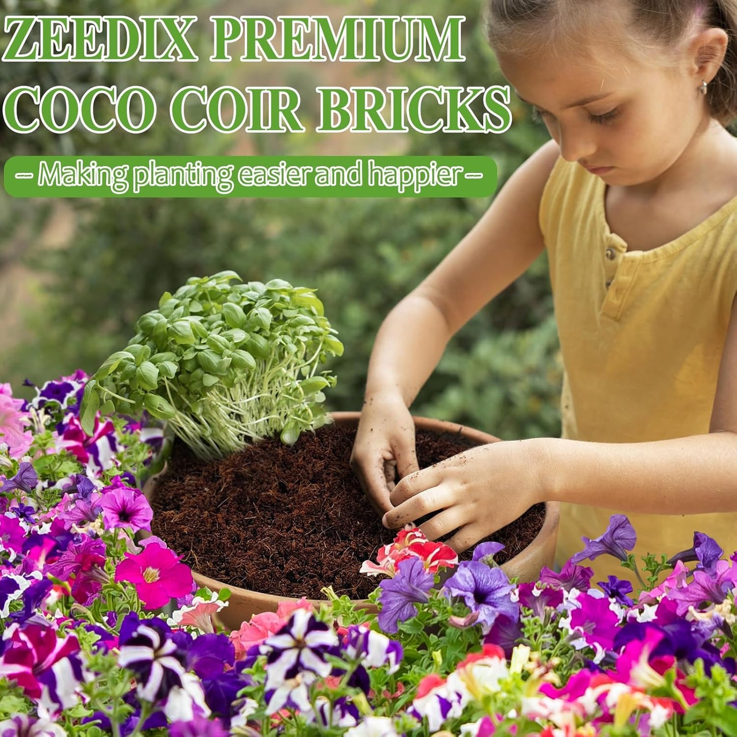 8 Pcs Coco Coir Brick for Plants, Compressed Coconut Coir 100% Organic Coconut Coir Bricks with Low EC and Ph Balance, Premium Coconut Husk Soil Bricks for Gardening Vegetables Plants