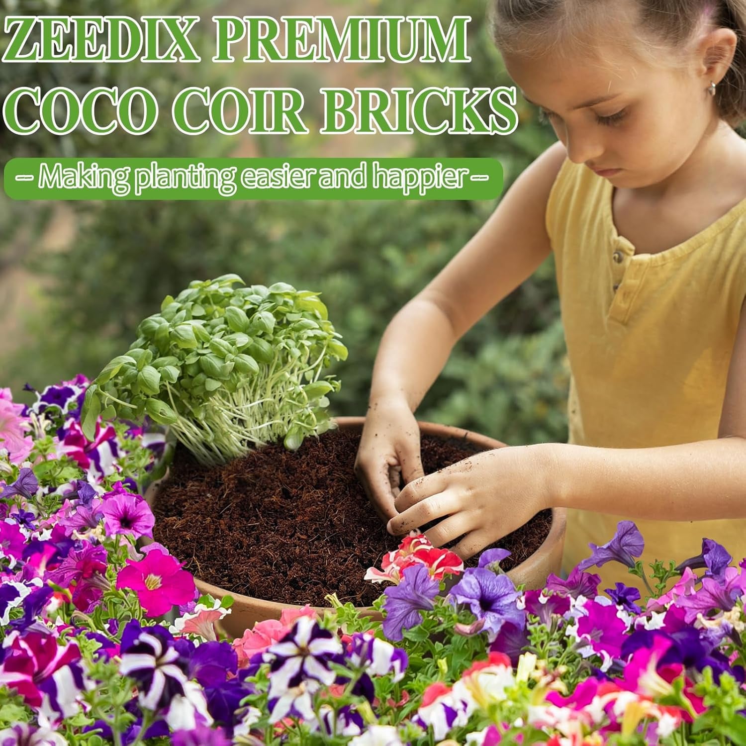 8 Pcs Coco Coir Brick for Plants, Compressed Coconut Coir 100% Organic Coconut Coir Bricks with Low EC and Ph Balance, Premium Coconut Husk Soil Bricks for Gardening Vegetables Plants