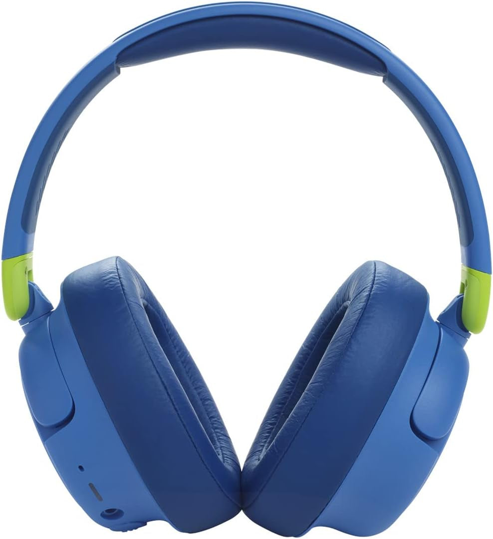 JR 460 NC Over-Ear Wireless Headphones for Children with Sound Safe Technology and Lightweight Padded Design, Blue