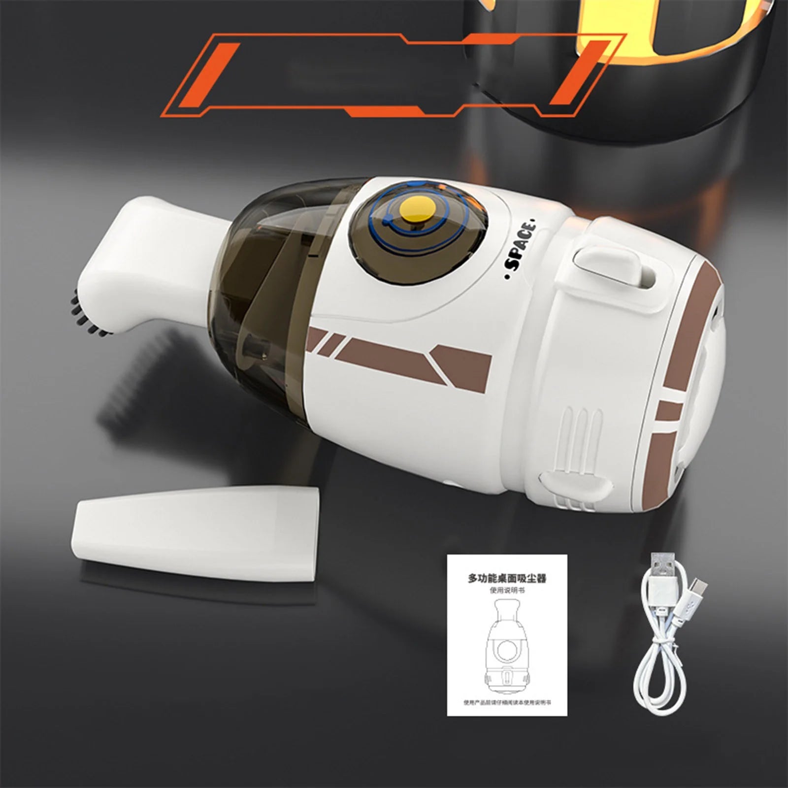 Vacuum Cleaner Desktop Vacuum Cleaner Electric USB Charging Night Light Handheld Desktop Cleaner Rubber Mini Keyboard Rechargeable Workshop Vacuum Cleaner