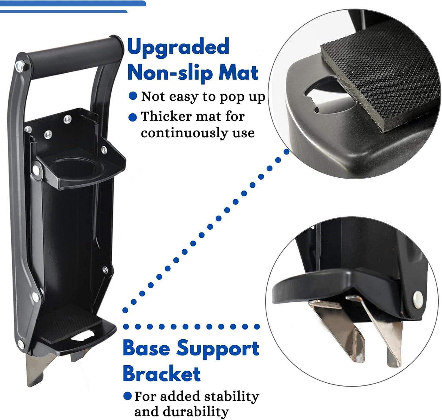 Can Crushers for Recycling, Aluminum Can Crusher for 16Oz & 12Oz Soda & Beer Can, Wall Mounted Can Smasher with Gloves