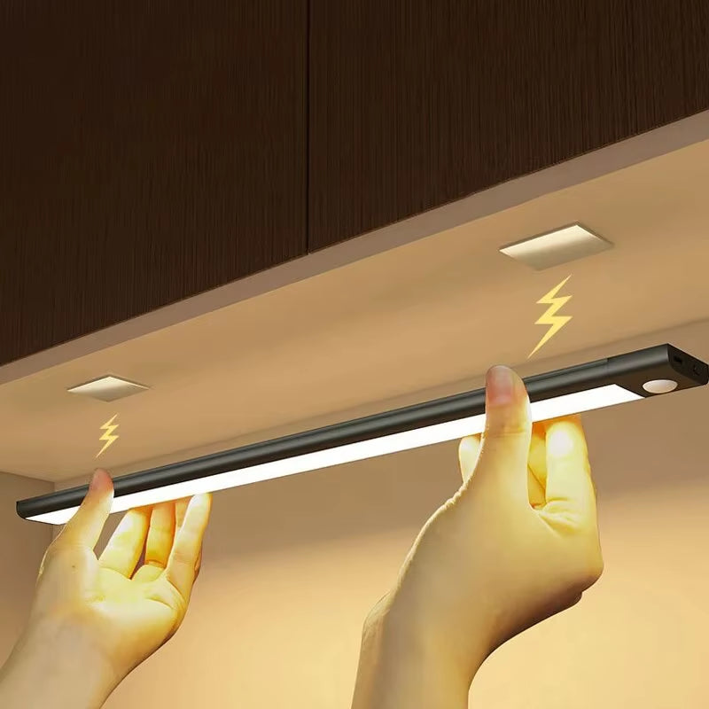 Night Light Led Light under Cabinet Light Motion Sensor Closet Light Cabinet USB Rechargeable Kitchen Lighting Lamp